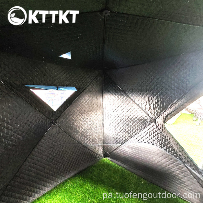 ਬਾਹਰੀ 2 ਮੋਹਰ ਆਈਸ ਫਿਸ਼ਿੰਗ ਸ਼ੈਲਟਰ ਵਿੰਟਰ ਟੈਂਟ ਵਿੰਡਪ੍ਰੂਫ